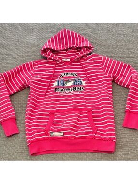 Princess Cruises 50th
Anniversary Embroidered Striped Hoodie Sweatshirt Pink